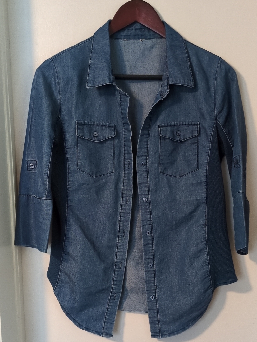 Slimming Denim Shirt